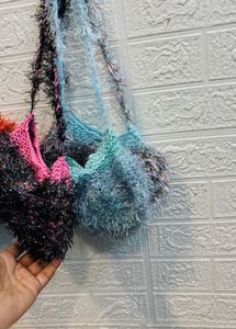 🇫🇷 Paris imported Fuzzy Knit Shoulder Bag