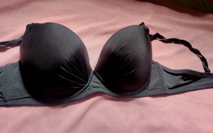 Zudio Black Heavy Padded Wired Bra,Big Size