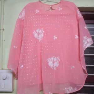 Elegant Pink Floral Top