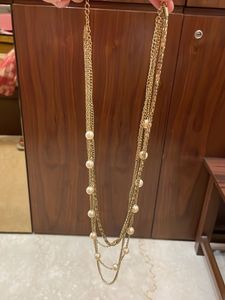 Silver &amp; Pearl Layered Necklace