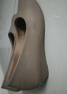Beige Comfort Bellies With Heels