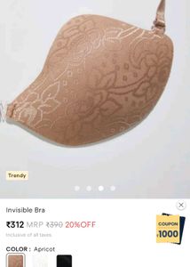 Apricot Invisible Bra
