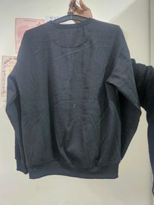 Graphic Print Black Sweatshirt