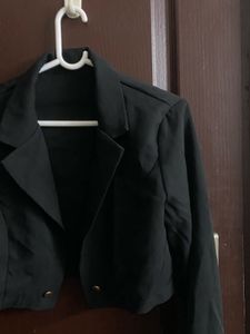 Black Cropped Blazer