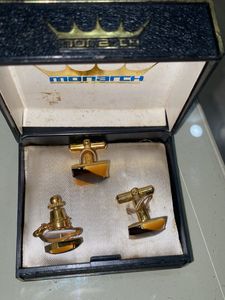 Glossy Cufflink And Shirt/Kurta Button Combo