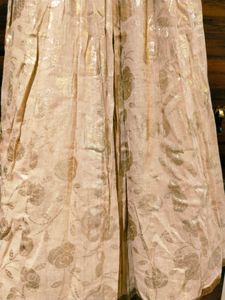 Ethnic Foil Print Jute Skirt