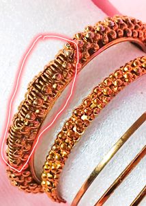 Golden Bangles Set