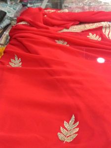 Elegant Red Saree