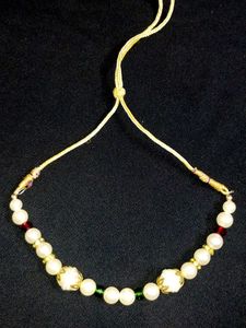Vintage Pearl and Gold Accent Necklace