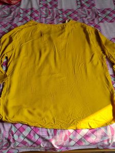 Yellow Bell Sleeve Top