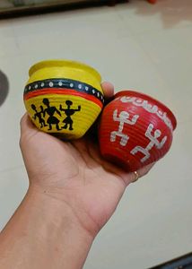 Hand-painted Ceramic 2 Cup Set