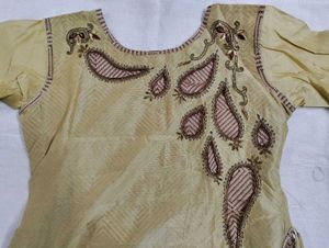 Golden Brown Anarkali Kurta