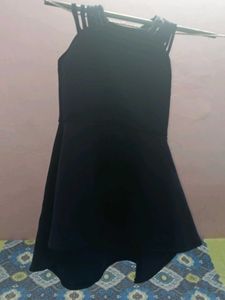 Navy Blue Peplum Dress