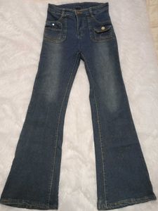 Vintage Flare Leg Denim Jeans