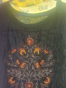 Embroidered Long Sleeve Top