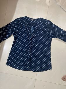 Polka Dot Shirt For Office Wear