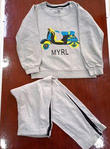 7Y Boys Cotton Full Hand Tshirt With Pant