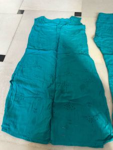Teal Kurta Set
