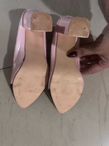 Pink and Black | Block Heel Pumps