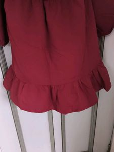 Maroon Mini Dress