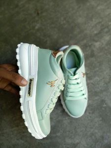 Mint Green Casual Sneakers