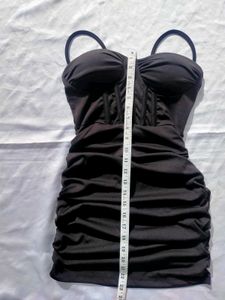 Black corset Mini Dress