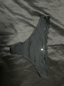 Black Lace Thong