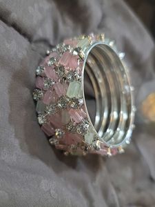 Sparkling Crystal Bangle Set