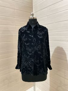 Imported Black Velvet Top