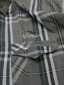 Plaid Button-Down Shirt