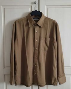 Men's Brown Long Sleeve Shirt