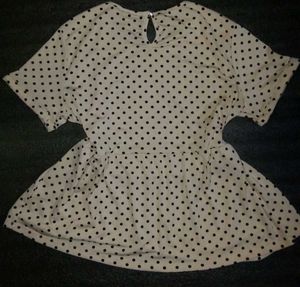 Tan Polka Dot Shirt