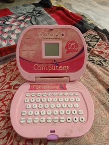 Vintage Pink Toy Laptop