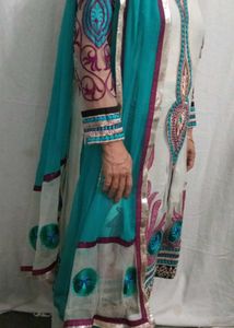 Elegant Embroider Kurta Set Churidar Pjama Kurt
