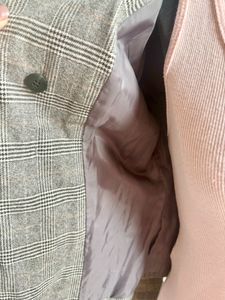 Smart Short Jacket In Checks (grey/white/black)