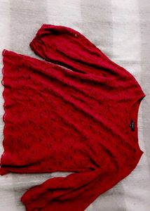 Red Lace Top