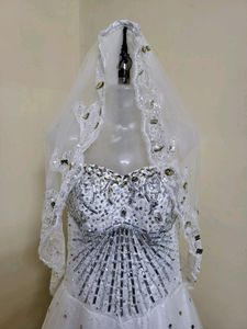White Embellished Gown