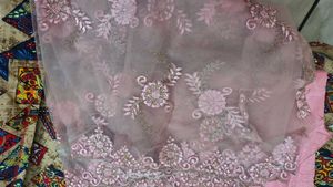 Blush Pink Embroidered Plazo Suit