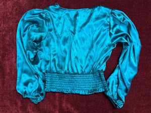 Women’s waist Length Teal Green Top