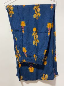 Mustard Kurta With Plaza Set