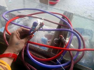Colorful Braided Rabad Rope  Piece Of 3