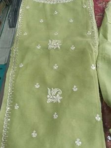 Green Embroidered Salwar Kameez