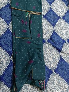 Embroidered Green Kurta