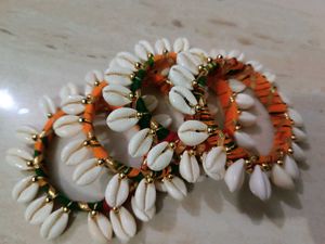 Cowrie Shell Bangles - 4 Pic