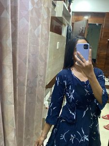 Blue Jacket One Piece Dress Women/girls