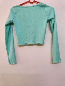 Mint Green Crop Top