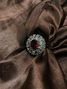 RED AD COCKTAIL RING