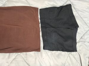 Brown Halter Top &amp; High-Waisted Shorts Set