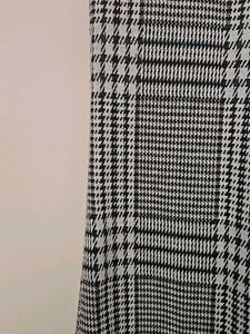 Formal Black And White Pattern Pants