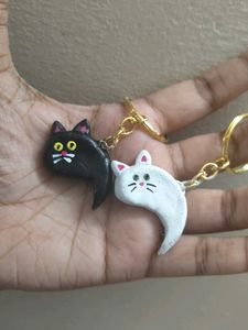 🖤Yin Yang Kittens🤍Keychain Set